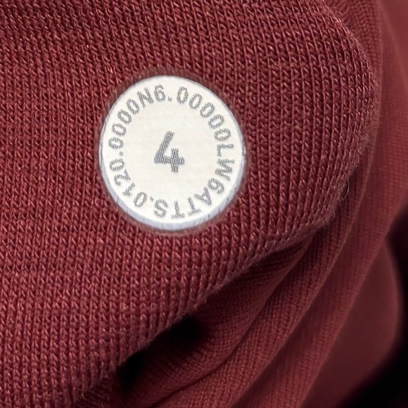 Lululemon Wunder Under Crop High Rise Leggings Size 4 In Brick Rose 21" - Picture 7 of 7